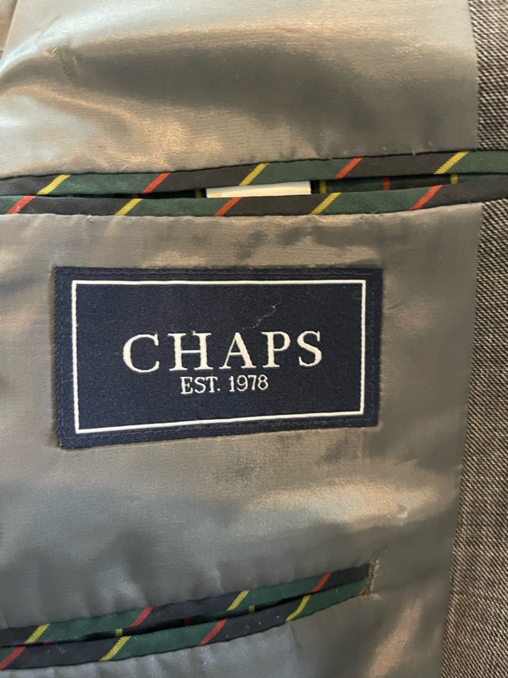 Chaps Gray Two-Button 2pc Suit - Picture 3 of 10